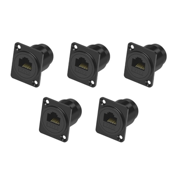 RJ45 CAT6 Gigabit Ethernet Wall Panel Mount Female To Female Connector Adapter For Fast Speed Network Transmission