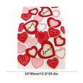 thumbnail image 3 of Valentine's Day Love Heart Table Runner 35.43×12.99in Pink Red Hearts Kitchen Dining Table Decor for Indoor Outdoor Anniversary Wedding Home Party Decoration 4 Sizes Available, 3 of 6