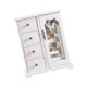 thumbnail image 1 of Joyero de madera, caja de almacenamiento de baratijas, regalo decorativo para mujeres y niñas. Blanco, 1 of 9