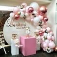thumbnail image 4 of 109PCS Wedding Party Balloons Supplies Set Girls Women Baby Birthday Party Supplies DIY Pink Party Balloons for Baby Shower Anniversary Graduation DIY Decorations, 4 of 9