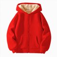thumbnail image 2 of UAYOTSE Girls Sherpa Hoodie Fleece Lined Hooded Sweatshirt Pullover Sweater,Sizes 5-6 Years, 2 of 9