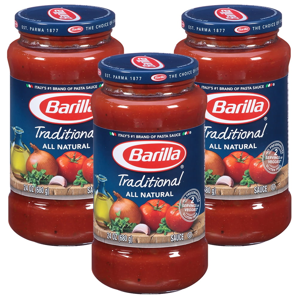  3 Pack Barilla Pasta Sauce Traditional 24 Oz Walmart 