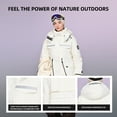 thumbnail image 3 of Women's Winter Workwear Parka Down Jacket - Goose Down Filled, Removable Hood, Warm Fashion Outerwear for Office & Daily, 3 of 7