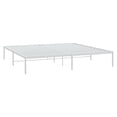 thumbnail image 2 of vidaXL Metal Bed Frame White 183x213 cm, 2 of 5