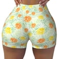 thumbnail image 2 of Lsque Tree Palms Lemon Pattern High Waisted Biker Shorts for Women-Tummy Control Fitness Athletic Workout Running Yoga Gym Shorts,Moisture-Wicking-X-Large, 2 of 9