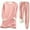 Pink, variant on Sherpa Lined Warm Sweatshirt and Sweatpants 2 Piece Set Long Sleeve Crewneck Sweatshirts and Pants Loungewear Set