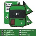 thumbnail image 2 of ToysOpoly Portable Pet Playpen Puppy Kennel - Best for Small and Medium Size Dogs and Cats - Simple Folding Design for Easy Storage (Green), 2 of 5