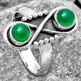 thumbnail image 2 of Natural Green Onyx 925 Sterling Silver Ring s.7 Jewelry R-1516 SDR186726, 2 of 5