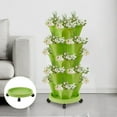 thumbnail image 5 of Stackable Planter Tray Movable Base for Strawberry Pots Vertical Gardening Plant Container Hydroponic Sy Indoor Outdoor Garden Greenhouse Balcony Farming, 5 of 5