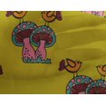 thumbnail image 4 of oneOone Georgette Viscose Fabric Bird & Mushroom Block Print Fabric By Yard 42 Inch Wide, 4 of 4