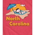 thumbnail image 3 of Peanuts - North Carolina Sunbathing Lucy -Toddler And Youth Short Sleeve Graphic T-Shirt, 3 of 6