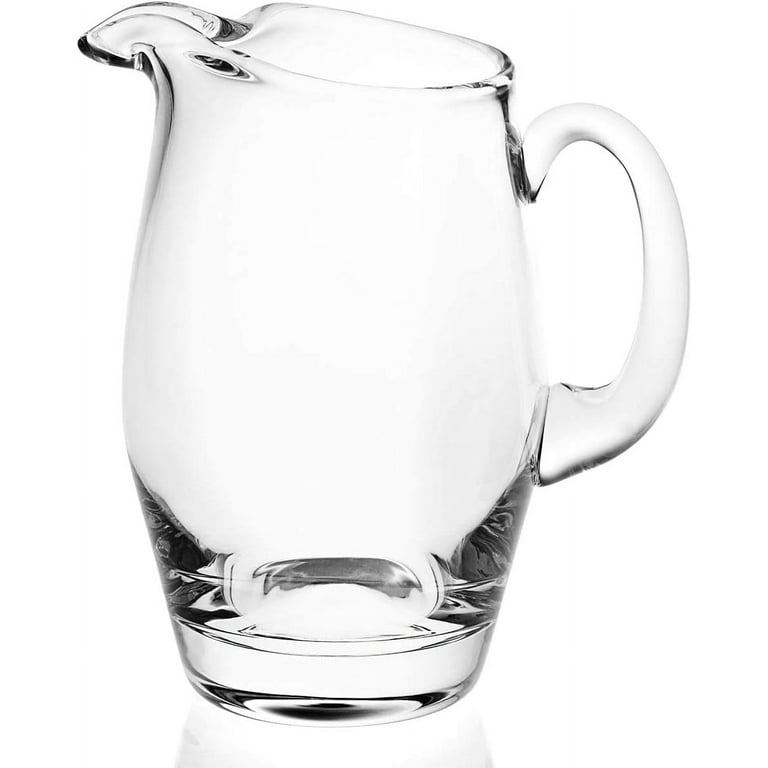 9 Mouth Blown Crystal Barrel Water Juice Or Iced Tea Pitcher 54 Oz 9 Mouth Blown Crystal Barrel Water Juice Or Iced Tea Pitcher 54 Oz