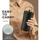 thumbnail image 5 of Taza de café térmica con revestimiento de cerámica, pajita y asa | Taza doble de 500 ml para bebidas frías y calientes | Vaso de viaje portátil para hombres, mujeres y estudiantes, 5 of 6