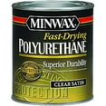 thumbnail image 1 of Minwax Fast Drying Polyurethane Protective Wood Finish, Warm Satin, 1 Quart, 1 of 4
