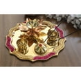 thumbnail image 4 of Indian Art Villa 10’’ Brass Designer Pooja Thali - Traditional Worship Plate, 4 of 4