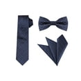 thumbnail image 1 of CONJUNTO DE CORBATA DE PUNTOS PARA EL DÍA DEL PADRE HOMBRE INSPIRADOR Corbata delgada, moño preatado y pañuelo de bolsillo Talla única Azul marino con blanco y rojo, 1 of 7