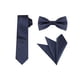 thumbnail image 1 of CONJUNTO DE CORBATA DE PUNTOS PARA EL DÍA DEL PADRE HOMBRE INSPIRADOR Corbata delgada, moño preatado y pañuelo de bolsillo Talla única Azul marino con blanco y rojo, 1 of 7