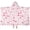 Butterfly and Bird, variant on Butterfly and Neon Purple Pattern Teens Hooded Bath Towel Wrap for Ages 3 To 12,Quick Dry Lightweight Soft Microfiber Bath Beach Pool,50"x30"