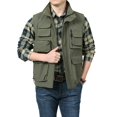 thumbnail image 4 of Birdeem Men's Outdoor Ulti-Pocket Cargo Zip-Up Fallow Sports with Turndown Collar, 4 of 12