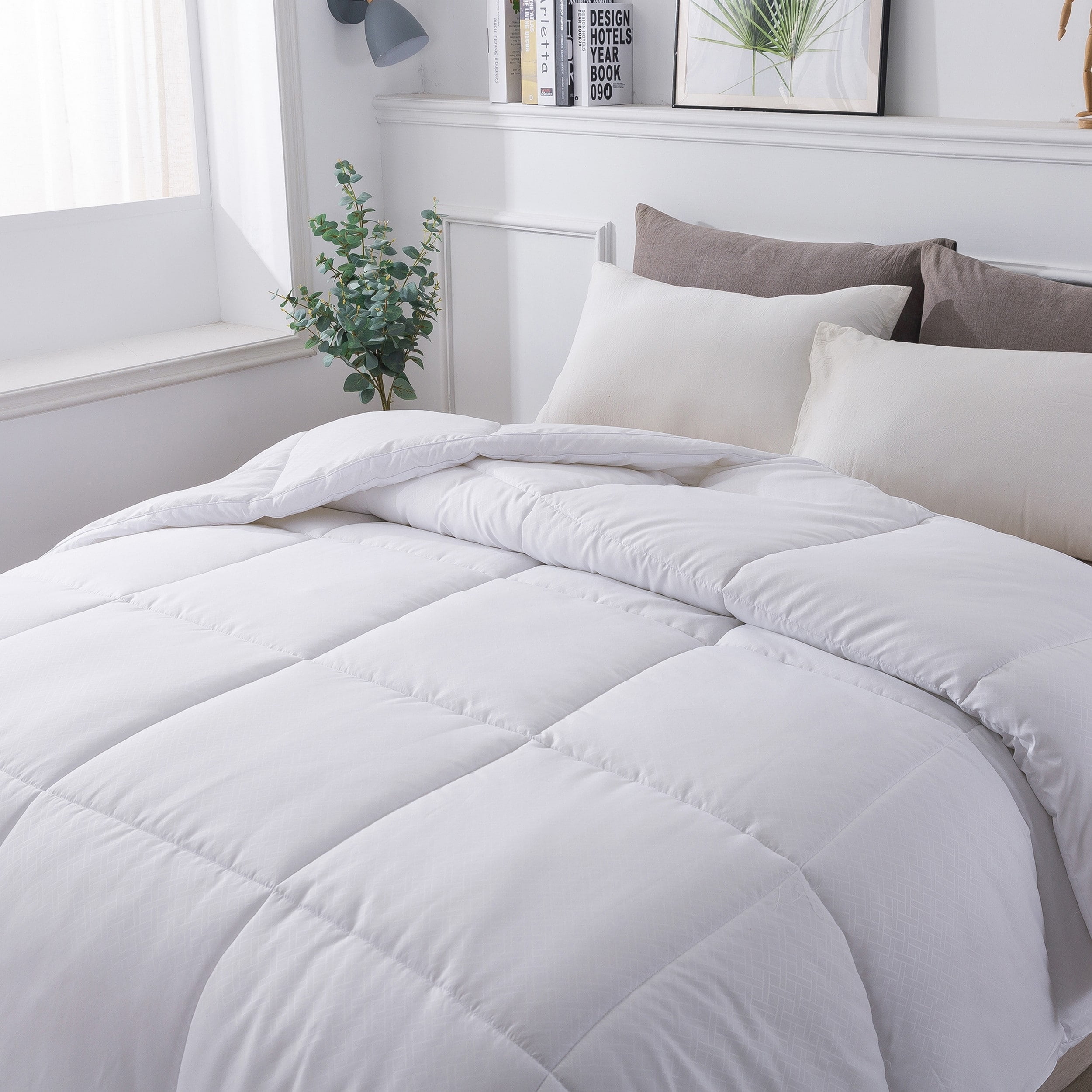 Down Alternative Comforter - Subway Tile&nbsp;- Glacier Grey - King
