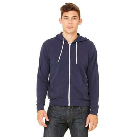 Bella + Canvas Unisex Poly-Cotton Fleece Full-Zip Hoodie