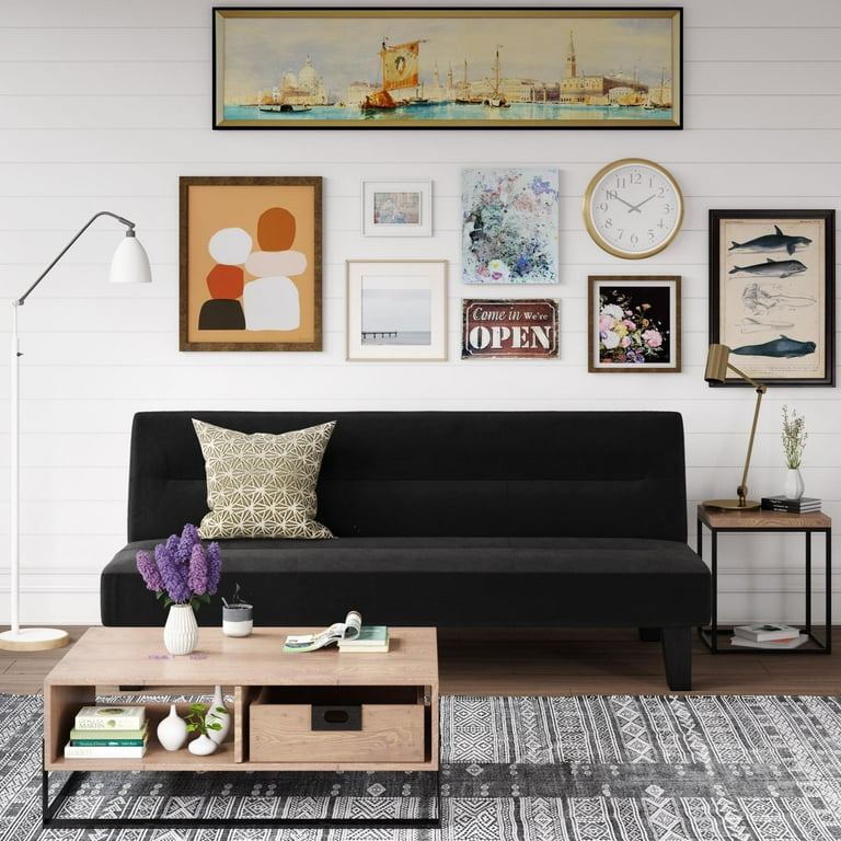 Dorel kebo microfiber futon sofa bed discount