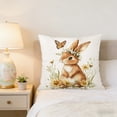 thumbnail image 4 of Nkmbld Easter Decorative Pillows Covers for Couch Easter Rabbits Patterns Throw Pillow Cases Decorative Cushion Covers for Sofa Couch Home Easter Decor, 4 of 8