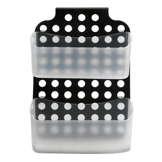 DTOWER Adjustable Door Mount Organizer 2Layer Storage Holder Hanging Basket for Kitchen