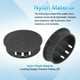 thumbnail image 3 of Uxcell 8pcs Tapones de Agujero de Nylon, Tapones de Agujero Redondo para Tornillos de 1-1/2" (38mm), Negro, 3 of 7