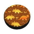 thumbnail image 3 of Bingfone Dinosaurs And Leaves Spare Tire Cover Weatherproof Universal Wheel Protectors For Rv Camper Travel Trailer Suv Truck 17 Inch, 3 of 9