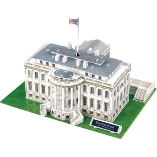 The White House 64 Piece 11" 3D Puzzle Model Kit 