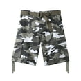 thumbnail image 1 of Hat and Beyond Men's Comfort Utility Multi Pockets Twill Cargo Shorts with Belt, 1 of 3