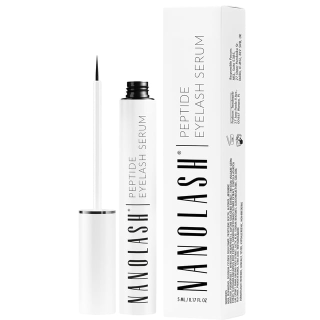 Sérum para pestañas Nanolash Peptide, 5 ml, para pestañas más voluminosas y con crecimiento