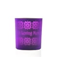 thumbnail image 1 of Copa Judaica Candle Holder Purple - In Loving Memory, 1 of 1
