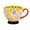 Bright Yellow, variant on HDJNal Hand Painted Ceramic Coffee Mug, Large Floral Tea Cup, Vintage Boho Stoneware Mug 20 oz