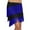Blue-1, variant on Letdown Women's Tassels Fringe Latin Dance Skirt 3 Tiered Tassel Elastic Waist Modern Ballroom Salsa Tango Samba Rumba Dancewear Ballroom (Black,L)