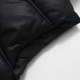 thumbnail image 5 of SuTry Kids Solid Color Hooded Sleeveless Lightweight Down Vest Warm Fall Winter Thermal Outerwear for Children 3-15 Years(Black#1,10-11 Years), 5 of 9