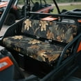 thumbnail image 2 of FKELYI Camo Forest Leaf Print Mule Bench Seat Cover Compatible with Kawasaki Mule 600/610 Anti-Dust Waterproof Seat Protector Cover for Polaris Ranger XP 1000, 2 of 7