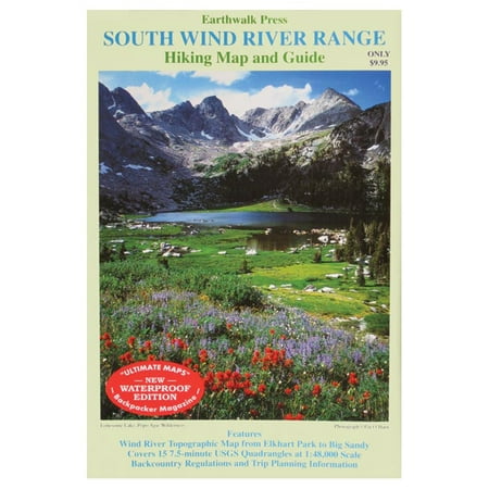 Southern Wind River Range Hikng Map