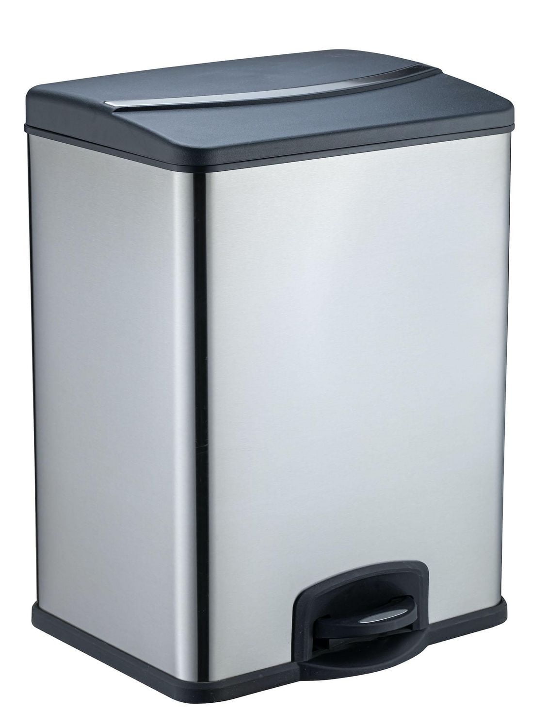 hometrends Stainless Steel Recycling Bin, 36 Litre