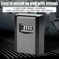 thumbnail image 2 of Garosa 4 Digit Combination Password Key Storage Box Wall Mounted Safety Lock Tool Security Combination Lock Key Storage Box, 2 of 7
