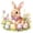 A, variant on Easter Bunny & Egg Window Stickers – Watercolor Adhesive Decals for Spring Wall, Window, or Home Decoration – Macaron Color Rabbits & Floral Design
