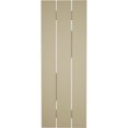 thumbnail image 5 of Ekena Millwork 17 1/2"W x 80"H Rustic Three Board Spaced Board-n-Batten Riverwood Faux Wood Shutters w/Z-Board (Per Pair), Primed Tan, 5 of 10