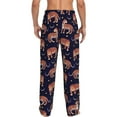 thumbnail image 3 of Xecao Leopard Print Men's Straight Lounge Pajama Pants: The Ultimate in Comfortable Sleepwear, 3 of 9