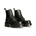thumbnail image 2 of New Rock Mili-084N-S3 Black Gothic Boots Military Unisex 8 Hole Biker Shoes Goth 44, 2 of 6
