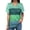 Blackish Green, variant on Womens Tshirt Short Sleeve Summer Tops V Neck Casual Basic Tee Shirts Short Sleeve Blouses For Women Orange S