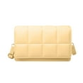 thumbnail image 1 of Bolso cuadrado pequeño de moda minimalista urbana, bolso bandolera de hombroAmarillo, 1 of 5