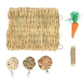 thumbnail image 2 of Estera De Hierba De Conejo Y Juguete De Pelota, Juego De Juguete Para Masticar Para Hámster Con Molienda De Dientes Segura Para Prevenir La Corrosión Para Conejillo De Indias, 2 of 7