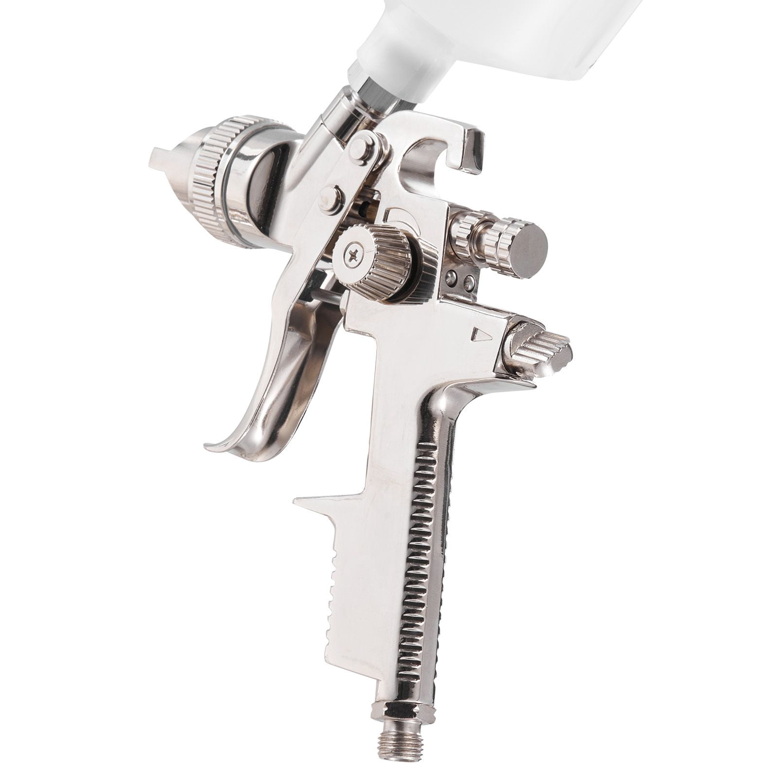 LVLP Air Spray Gun 3 Interchangeable Nozzles 1.3/1.4/1.7mm 600ml Cup 360° Rotating Cap for Automotive Furniture Home Improvement