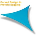 thumbnail image 6 of LOVE STORY Sun Shade Sail 10' x 10' x 10' Turquoise Blue Triangle Canopy UV Block Awning for Outdoor Patio Backyard Garden (We Make Custom Size), 6 of 8